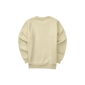 Camisola de manga comprida casual com logótipo impresso “Beige”