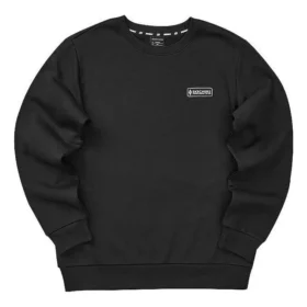 Camisola de manga comprida casual com logótipo impresso “Preto Branco”