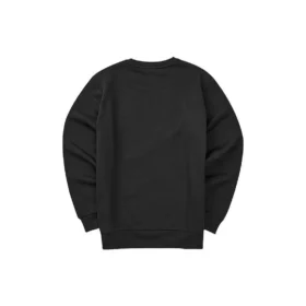 Camisola de manga comprida casual com logótipo impresso “Preto Branco”