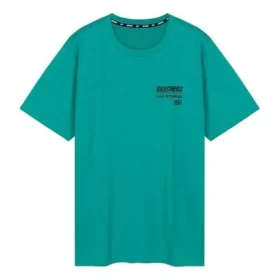 Camisola de manga curta com gola redonda Skechers para homem, azul Camisola de manga curta com gola redonda Skechers para homem, azul