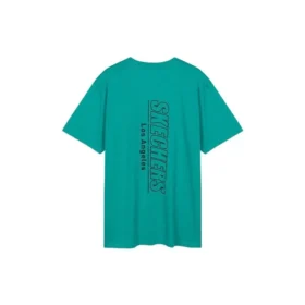 Camisola de manga curta com gola redonda Skechers para homem, azul Camisola de manga curta com gola redonda Skechers para homem, azul