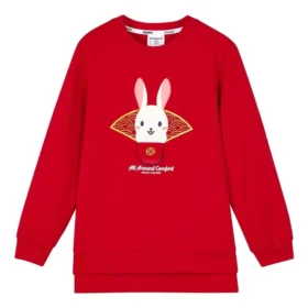 Camisola de manga curta da série CNY “Vermelho Branco”