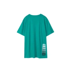 Camisola de manga curta respirável Skechers para homem com estampado solto, azul Camisola de manga curta respirável Skechers para homem com estampado solto, azul