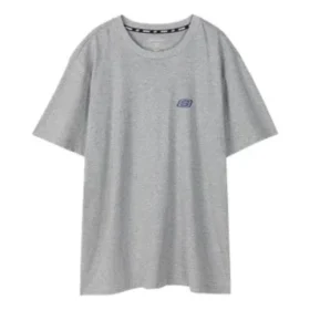 Camisola de manga curta Skechers para homem, cinzenta, folgada e respirável Camisola de manga curta Skechers para homem, cinzenta, folgada e respirável