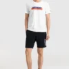 Camisola de manga curta Skechers Printing para homem, branca