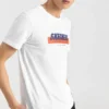 Camisola de manga curta Skechers Printing para homem, branca