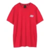 Camisola de manga curta Skechers Printing S Knit para homem, vermelho corrida