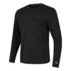 Camisola desportiva casual de manga comprida de cor sólida “Black”