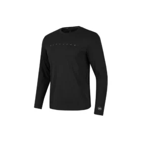 Camisola desportiva casual de manga comprida de cor sólida “Black” Camisola desportiva casual de manga comprida de cor sólida “Black”