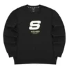 Camisola Sport Letter Crew “Preto Branco”