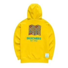 Camisolas com capuz e estampado “Amarelo Branco Azul”