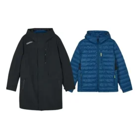 Casaco casual com capuz 2 em 1 “Preto Azul”