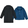Casaco casual com capuz 2 em 1 “Preto Azul”
