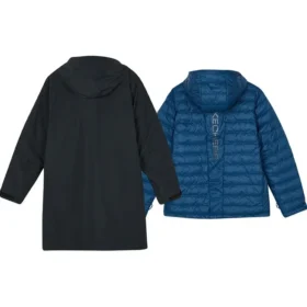 Casaco casual com capuz 2 em 1 “Preto Azul”
