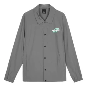 Casaco casual com letras estampadas “Cinza”