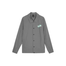 Casaco casual com letras estampadas “Cinza”
