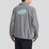 Casaco casual com letras estampadas “Cinza”