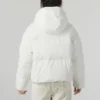 Casaco Casual de Penas “Branco”