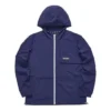 Casaco casual leve com capuz “Azul Branco”