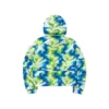 Casaco com capuz casual camuflado “Verde Azul”