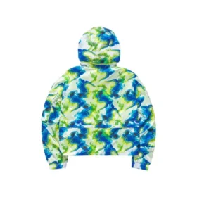 Casaco com capuz casual camuflado “Verde Azul”