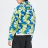 Casaco com capuz casual camuflado “Verde Azul”