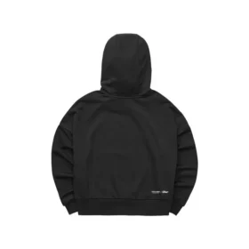 Casaco com capuz casual com grafismo “Black”