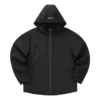 Casaco com capuz casual “Preto Branco Verde-oliva”