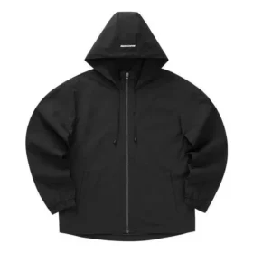 Casaco com capuz casual “Preto Branco Verde-oliva”