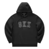 Casaco com capuz casual SKX “Preto Branco”