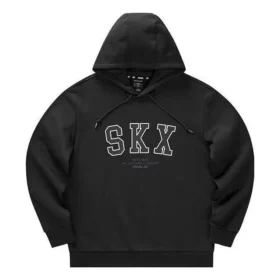 Casaco com capuz casual SKX “Preto Branco”