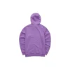 Casaco com capuz e fecho de correr da série casual colorida “Roxo Branco”