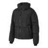 Casaco curto de penas quente e Waterproof “Preto”