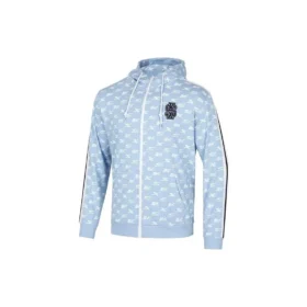 Casaco de malha de manga comprida com estampado de letras SKX “Cinza Azul Branco”