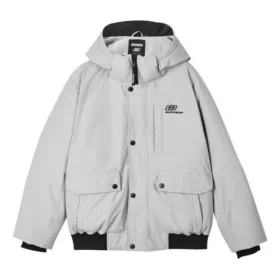 Casaco de penas com capuz, Waterproof e quente da série Lifestyle “Cinza”
