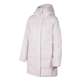 Casaco de penas comprido BASIC “Rosa”
