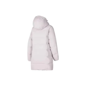 Casaco de penas comprido BASIC “Rosa”