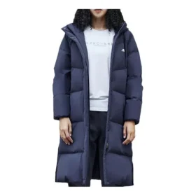 Casaco de penas comprido casual “Navy”