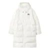 Casaco de penas comprido da série Lifestyle “Branco”
