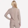 Casaco GO Luxe Rib Everyday com fecho completo Casaco GO Luxe Rib Everyday com fecho completo