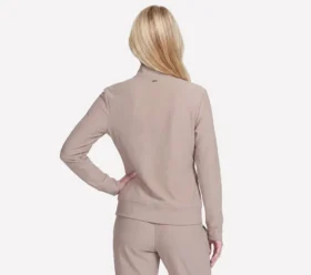 Casaco GO Luxe Rib Everyday com fecho completo