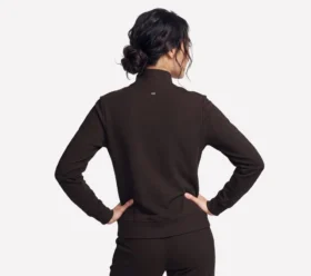 Casaco GO Luxe Rib Everyday com fecho completo