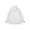 Casaco Waterproof de penas com capuz da série Lifestyle “Branco Preto”