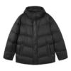 Casaco Waterproof de penas com capuz “Preto”