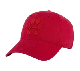 Chapéu de sarja lavado com padrão de patas