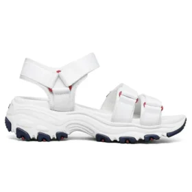 Chinelo D’ Lites GS Branco/Azul/Vermelho