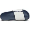 Chinelos desportivos rasos com velcro para exterior Branco Azul