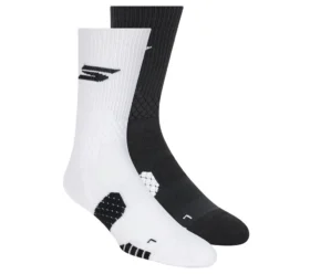 Conjunto de 2 pares de meias curtas de basquetebol de alto desempenho