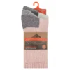 Conjunto de 2 pares de meias curtas de lã para mulher