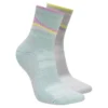 Conjunto de 2 pares de meias Trail Quarter para mulher